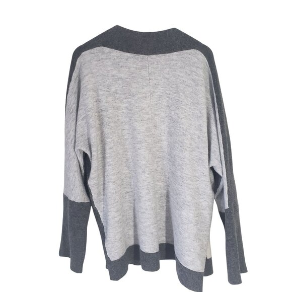 Loft Womens Geometric Open Front Cardigan Sweater XL Cozy Layering Lagenlook - Picture 3 of 7